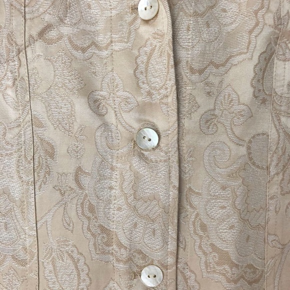Vintage Cream Silk Blouse - Picture 3 of 5